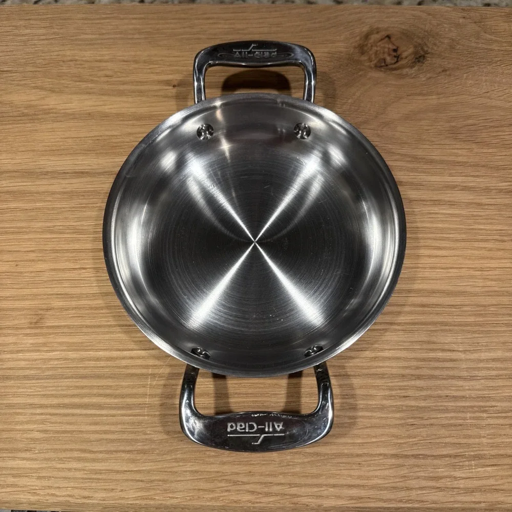 All-Clad 6 Inch Mini Gratin Pan Double Handle Stainless Steel Oven Broiler Safe